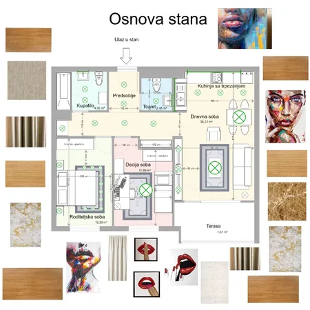 Osnova stana Sema AB Interior Design Mood Board by jelena94 on Style Sourcebook