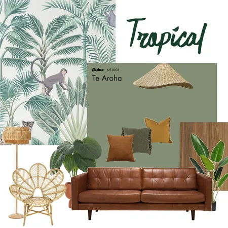 Module 3 Part A Mood Board 1 Tropical 2 Interior Design Mood Board by Bianca Strahan on Style Sourcebook