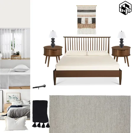 Neutral Boho Contemporary Bedroom Interior Design Mood Board by Seion Interiors on Style Sourcebook