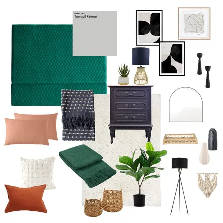 Anna and John bedroom Interior Design Mood Board by Aleksandravictorovna on Style Sourcebook