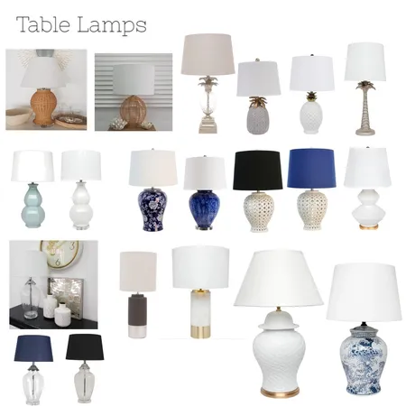 Table lamps Interior Design Mood Board by christina_helene designs on Style Sourcebook