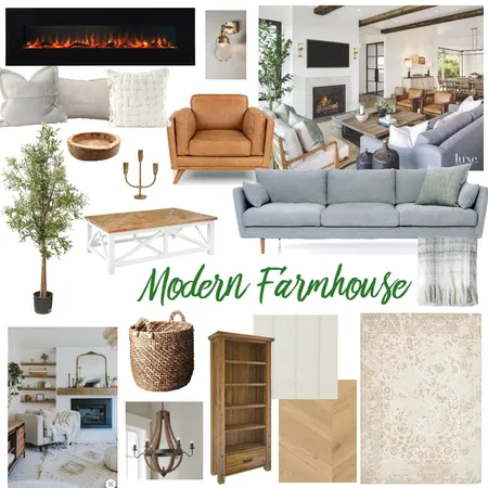 Modern Farmhouse Interior Design Mood Board by mchippendale on Style Sourcebook