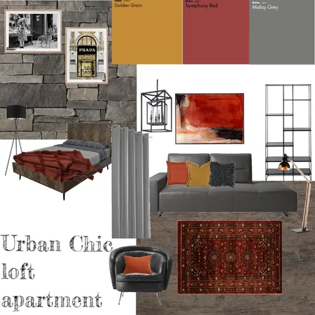 Urban Chic Interior Design Mood Board by Bricks and Beams on Style Sourcebook