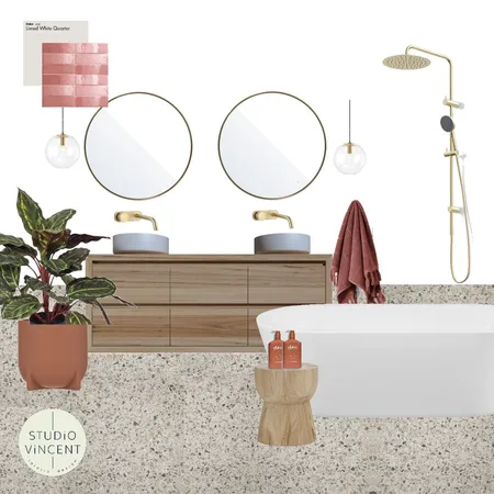 Bathroom Fern Tree Cinnamon A Interior Design Mood Board by Studio Vincent on Style Sourcebook