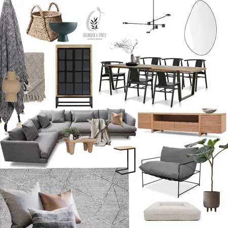 Open plan Amber Interior Design Mood Board by Oleander & Finch Interiors on Style Sourcebook