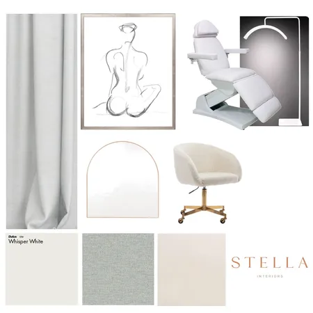 Injectables Clinic Moodboard Reception Interior Design Mood Board by Stella Interiors & Property Styling on Style Sourcebook