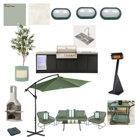 green outdoor area Interior Design Mood Board by allison frantz on Style Sourcebook