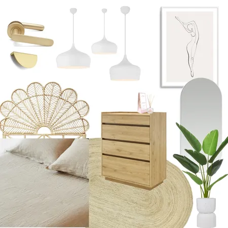 Soft Hue Bedroom Interior Design Mood Board by The Blue Space on Style Sourcebook