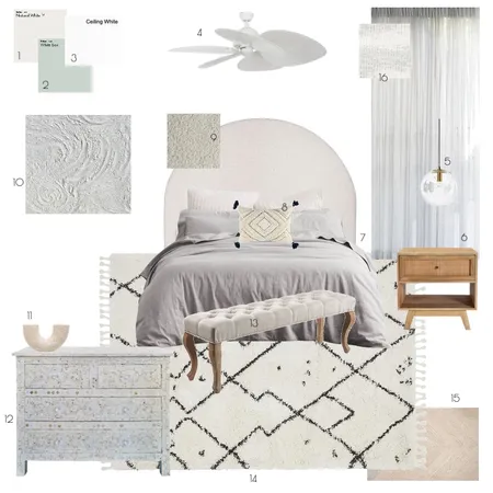 Ground Floor - Master Bedroom Interior Design Mood Board by Tahlia Besley on Style Sourcebook