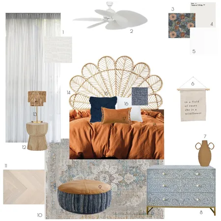 Bedroom 3 - Sample Board Interior Design Mood Board by Tahlia Besley on Style Sourcebook