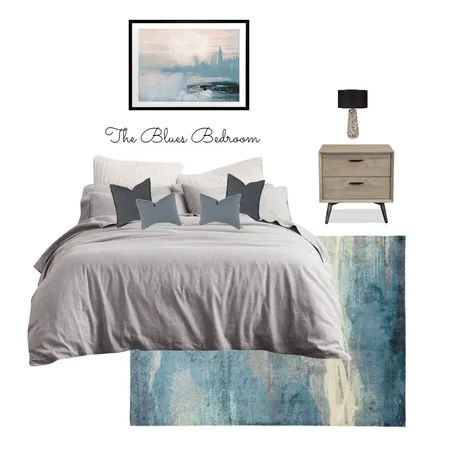 The Blues Bedroom Interior Design Mood Board by creative grace interiors on Style Sourcebook