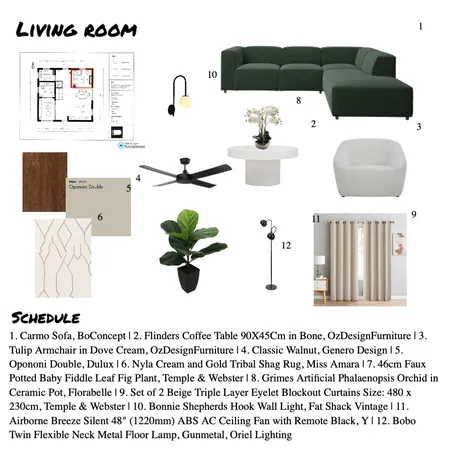 living room Interior Design Mood Board by Ying on Style Sourcebook