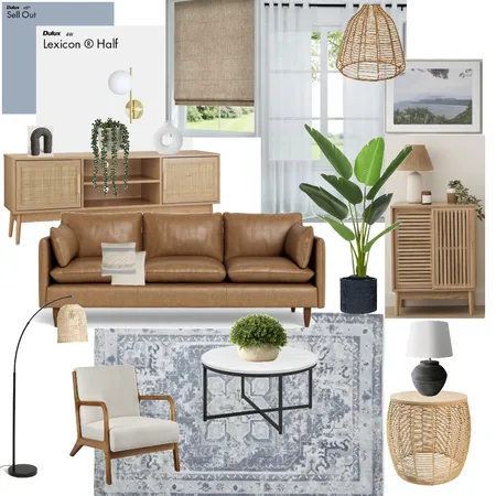 Budget lounge room blue Interior Design Mood Board by Coleen on Style Sourcebook
