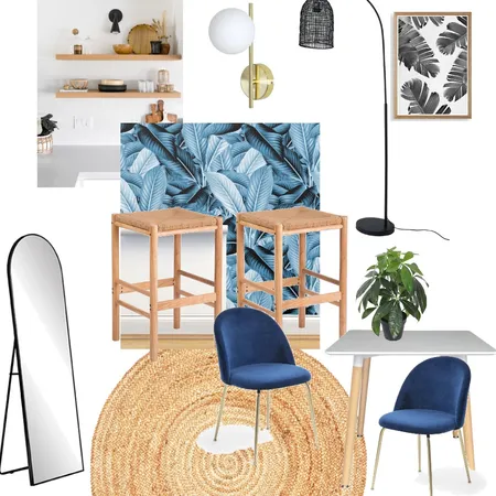 Blue Dining area Interior Design Mood Board by Coleen on Style Sourcebook