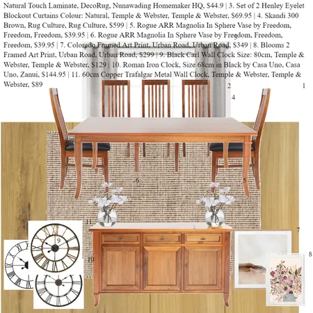Dining Room Interior Design Mood Board by Steph Mantz on Style Sourcebook