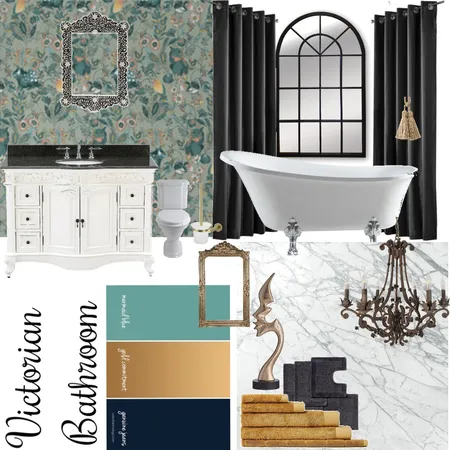 Victorian Bathroom Interior Design Mood Board by Bricks and Beams on Style Sourcebook