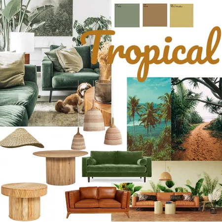 Module 3 Part A Mood Board 1 Tropical 3 Interior Design Mood Board by Bianca Strahan on Style Sourcebook