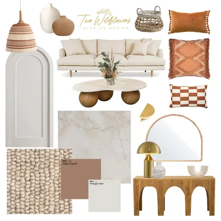 Living room of curves Interior Design Mood Board by Two Wildflowers on Style Sourcebook