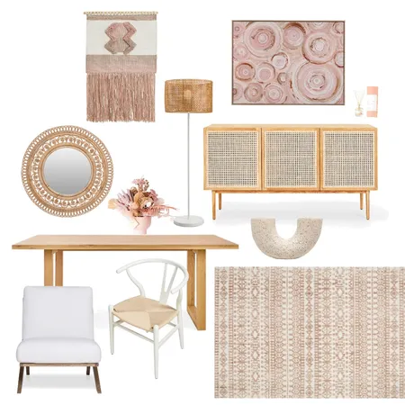 Blush Coastal Living Room Interior Design Mood Board by Laura Goodwin Creative on Style Sourcebook
