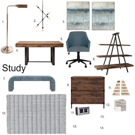 Study finishes Interior Design Mood Board by trishd-esigns on Style Sourcebook