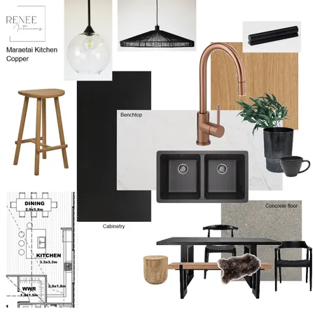 Maraetai kitchen MB Copper Interior Design Mood Board by Renee Interiors on Style Sourcebook