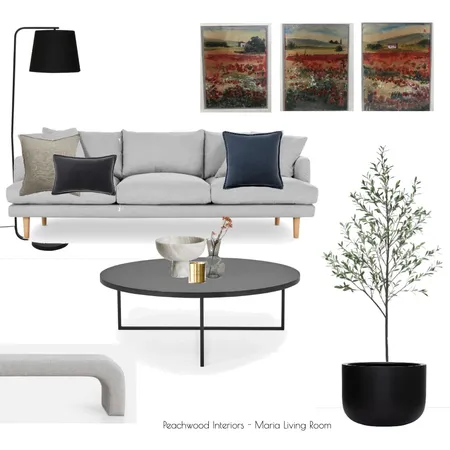 Maria - Living Room Interior Design Mood Board by Peachwood Interiors on Style Sourcebook