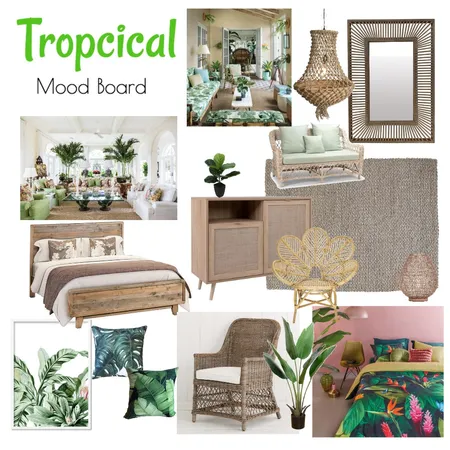 Tropical Mood Board.V2 Interior Design Mood Board by emilybover on Style Sourcebook