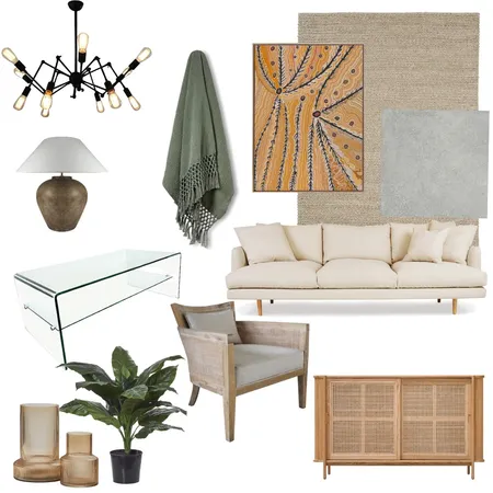 Rustic minimalist living room Interior Design Mood Board by Ungelica on Style Sourcebook