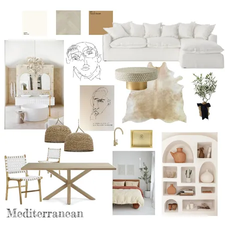 Mediterranean Mood Interior Design Mood Board by An earnest design on Style Sourcebook