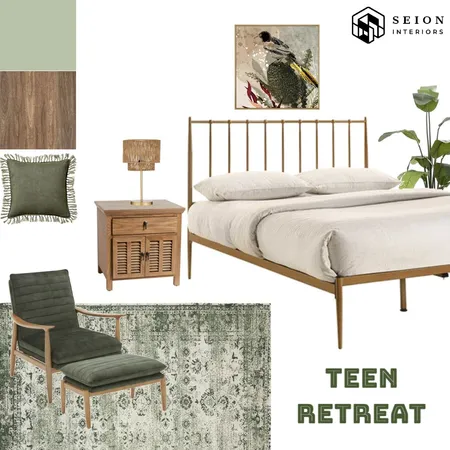 Teen Retreat Bedroom Interior Design Mood Board by Seion Interiors on Style Sourcebook