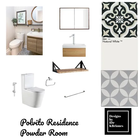 Polvito - Powder Room Interior Design Mood Board by KB Design Studio on Style Sourcebook