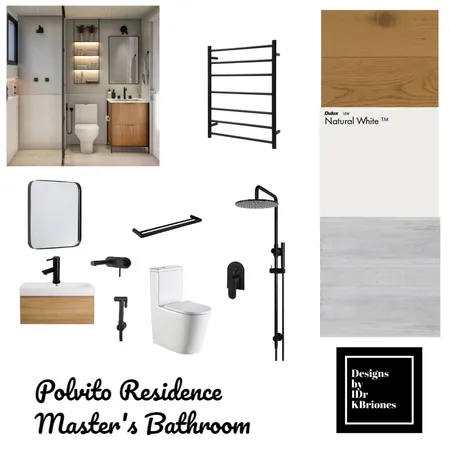 Polvito - Master's Bathroom Interior Design Mood Board by KB Design Studio on Style Sourcebook