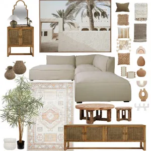 Moroccan Inspired Natural Arthur Sofa Interior Design Mood Board by oz design artarmon on Style Sourcebook