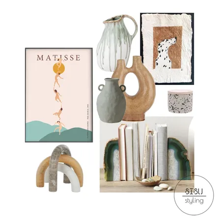 Main bedroom shelves Interior Design Mood Board by Sisu Styling on Style Sourcebook
