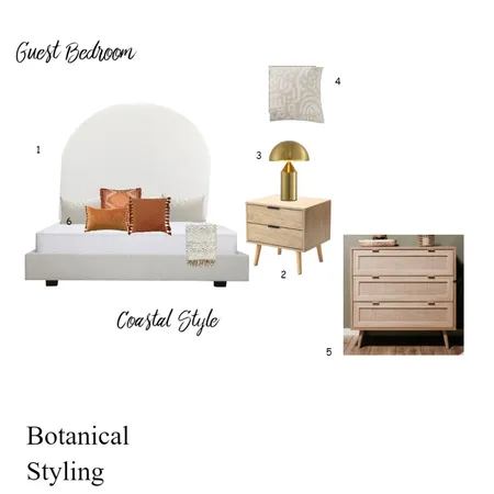 Guest Bedroom Interior Design Mood Board by Botanical Styling & Design on Style Sourcebook