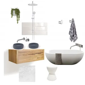 Modern Coastal Bathroom Interior Design Mood Board by CasaDesigns on Style Sourcebook
