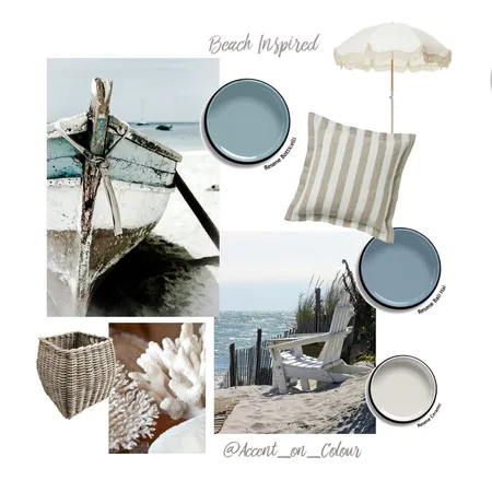 Beach Inspired Interior Design Mood Board by Accent on Colour on Style Sourcebook