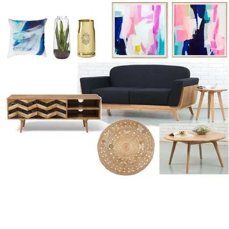 Mid-Century Modern Apartment Living Interior Design Mood Board by Adua on Style Sourcebook