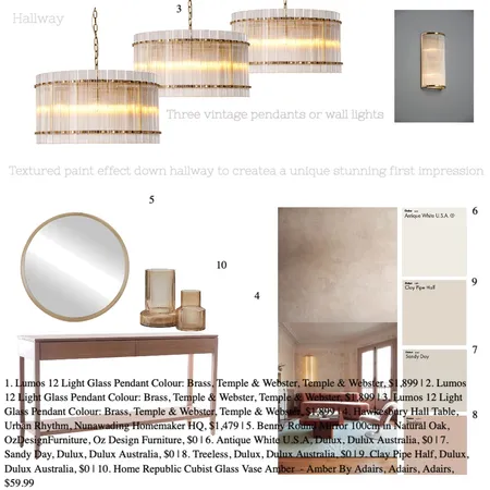 Molly's Home: Hallway with tags Interior Design Mood Board by Elisenda Interiors on Style Sourcebook