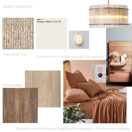 Molly's Home: Bedroom Interior Design Mood Board by Elisenda Interiors on Style Sourcebook