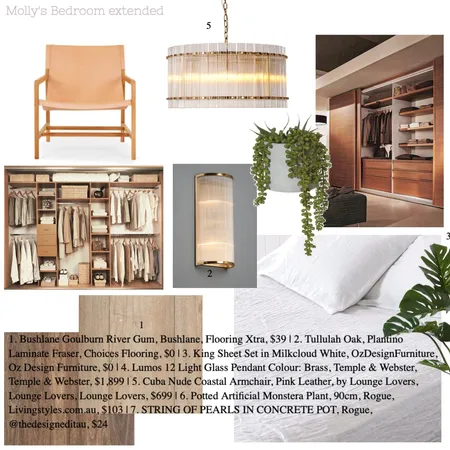 Molly's Home: Bedroom extended Interior Design Mood Board by Elisenda Interiors on Style Sourcebook