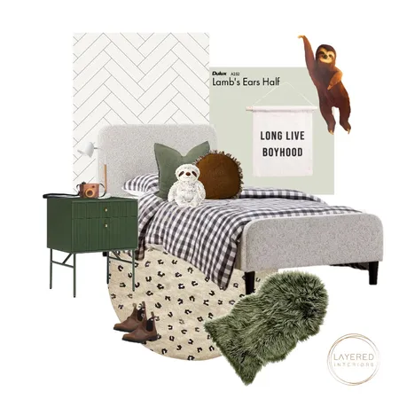 Boys Bedroom Interior Design Mood Board by Layered Interiors on Style Sourcebook