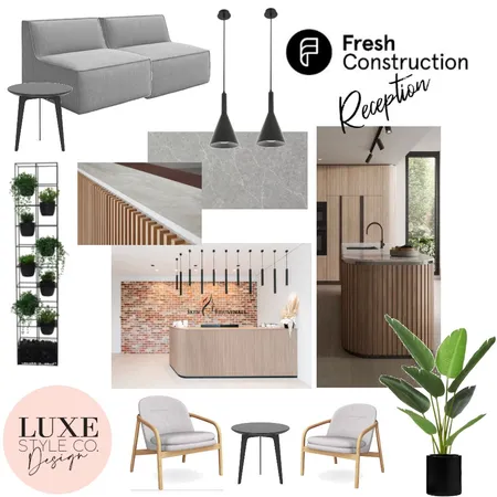 Contemporary Reception Design Interior Design Mood Board by Luxe Style Co. on Style Sourcebook