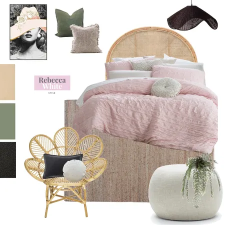 bed Interior Design Mood Board by Rebecca White Style on Style Sourcebook