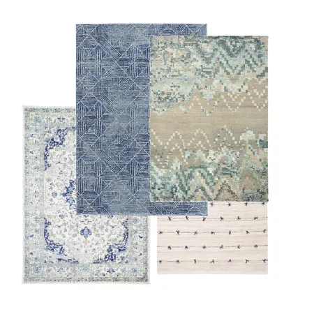 Blue Rugs Interior Design Mood Board by Studio Vincent on Style Sourcebook