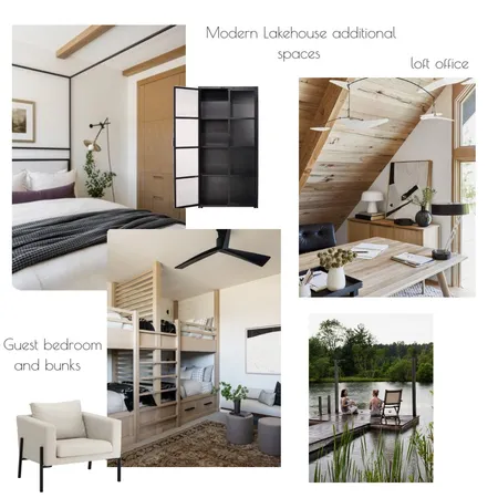 Modern Lake House Additional Spaces Interior Design Mood Board by leighnav on Style Sourcebook