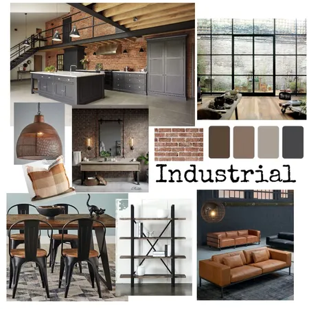 Industrial Interior Design Mood Board by megan_bryant on Style Sourcebook