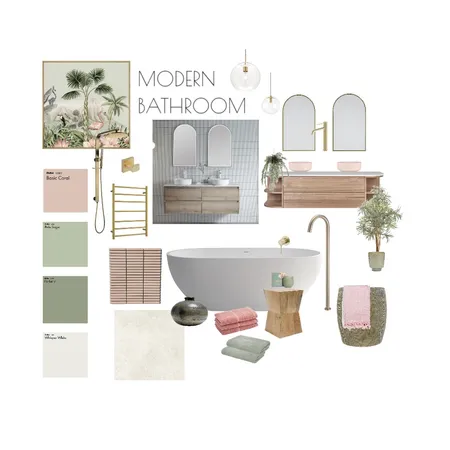 Modern bathroom Interior Design Mood Board by Robyn Chamberlain on Style Sourcebook