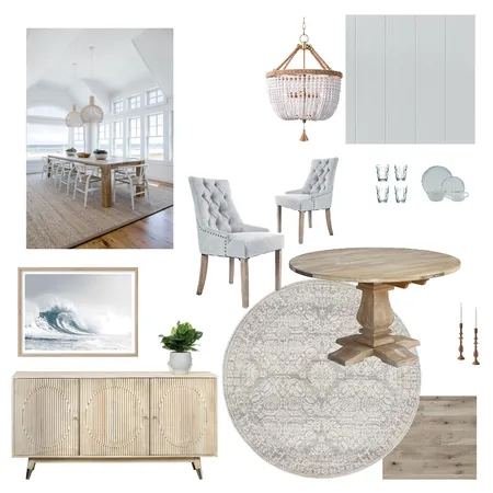 Modern Hamtpons Dining Room Interior Design Mood Board by WendyJB on Style Sourcebook