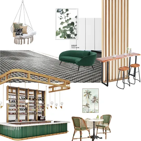 cafe shop Interior Design Mood Board by Croissant on Style Sourcebook